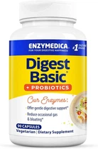 Травні ферменти з пробіотиками Enzymedica, Digest Basic + Probiotics, 90 капсул