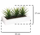 Sztuczne kwiaty Atmosphera aloes w doniczce zielone (3560238546659) - obraz 3