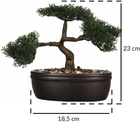 Sztuczna roślina Atmosphera drzewko bonsai Japandi zielona (3560238515426) - obraz 4