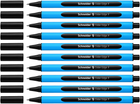 Zestaw długopisów kulkowych Schneider Slider Edge F Czarne 10 szt (ZES4004675075642)