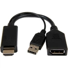 Адаптер-перехідник Cablexpert DisplayPort - HDMI 0.1 м Чорний (A-HDMIM-DPF-01)