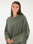 Bluza damska bez kaptura oversize Unisono 170-1110-1 S Zielona (5906140621585) - obraz 3