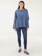 Bluza damska bez kaptura oversize Unisono 170-1110-1 S Niebieska (5906140656105) - obraz 3