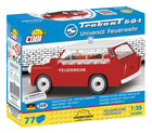 Zestaw klocków Cobi Youngtimer Trabant 601 Universal Feuerwehr 77 elementów (5902251245559) - obraz 2