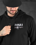 Тактическое мужское худи с автоматом M4A1 XL черное (88729) - изображение 5