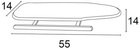 Прасувальна дошка для рукавів Arredamenti Stiromaniche Коричнева 55 x 14 см (8023856625120) - зображення 4