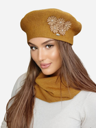 Beret damski Kamea K.22.051.48 One Size Miodowy (5903246760477)