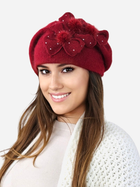 Beret damski Kamea K.23.034.15 One Size Bordowy (5903246781595)