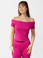 Top damski elegancki DKaren Bayo S Fuksja (5903251477407) - obraz 1