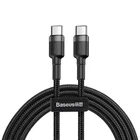 Кабель Baseus Cafule Type-C to Type-C PD 2.0 60W 1m чорний