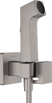 Гарнитур гигиенический HANSGROHE E 29233340, хром сатин