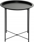 Кавовий столик OTE металевий чорний (OTE-SIDE-TABLE-1-47CM)