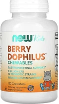 Дитячий пробіотик для імунітету (жвальні цукерки)NOW BerryDophilus Kids 120 Chewables
