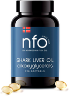 Дієтична добавка NFO Shark Liver Oil 120 капсул (7090025453489)