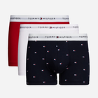 Zestaw majtek boxer męski Tommy Hilfiger UM0UM02768 XL 3 szt Czarny/Biały/Czerwony (8720637185131)