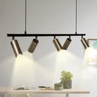 Люстра подвесная MSK Electric Tube в стиле лофт с поворотными плафонами NL 2450-5 BK+BN