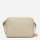 Сумка крос-боді через плече жіноча Calvin Klein K60K612726 Бежева (8720639563579)