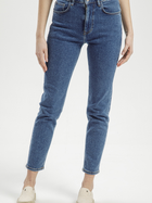 Jeansy slim fit damskie z wysokim stanem Cross Jeans P 509-014 27-30 Granatowe (8697319600988)