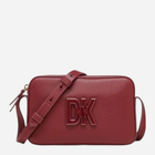 Сумка кросс-боді через плече жіноча з натуральної шкіри DKNY Seventh Avenue Sm Camera Bag R33EKY31 Бургунді (755403217127)