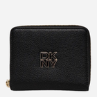 Portfel damski skórzany DKNY Bushwick Sm Zip Around Wallet R43ZKF83 Czarny (755403218247)