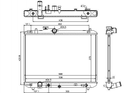 Радиатор охлаждения двигателя STARLINE SZA2083 Suzuki Swift 1770068J00, 1770063J20, 1770063J00000