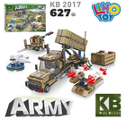 Конструктор детский арт KB 2017 Военная техника 627 деталей