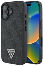 Панель Guess Hardcase New 4G Triangle для Apple iPhone 16 Plus Black (GUHCP16MPG4GPK)