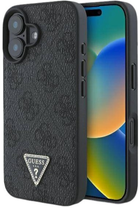 Панель Guess Hardcase Leather 4G Triangle Strass для Apple iPhone 16 Black (GUHCP16SP4TDPK)