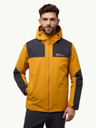 Kurtka zimowa męska sportowa Jack Wolfskin Jasper Ins Jkt M A61872_M0043 L Pomarańczowa (4064886336079)