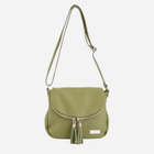 Torebka crossbody damska ze skóry naturalnej VENEZIA W005LEGRTOR097 Zielona (5906140572092)