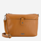 Torebka crossbody damska ze skóry naturalnej VENEZIA D001LECUTOR003 Brązowa (5906140576410)