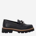 Loafersy damskie skórzane VENEZIA E012LEBLOBM041 38 24.5 cm Czarne (5906140542392)