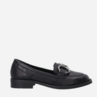 Loafersy damskie skórzane VENEZIA A005LEBLOMB028 40 26 cm Czarne (5906140520550)