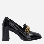 Loafersy damskie lakierowane VENEZIA D002NABLOBM011 40 26 cm Czarne (5906140446362)