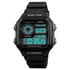 Наручний чоловічий годинник Skmei 1299BK Dual Time Black (7_01128)