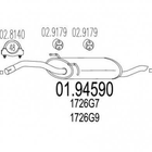 Глушитель MTS 0194590 Peugeot Expert; Fiat Scudo; Citroen Jumpy 1726G6, 1726G7, 1726G8