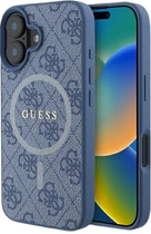 Панель Guess Hardcase 4G Ring Classic Logo MagSafe для Apple iPhone 16 Plus Blue (GUHMP16MG4GFRB)