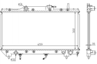 Радіатор охолодження двигуна STARLINE TO2141 Toyota Carina 1640002160, 1640015570, 1640016450