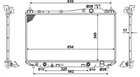 Радиатор охлаждения двигателя NRF 53570 Honda Civic 19010PLCJ01, 19010PLCJ51, 19010PLMA51