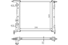 Радіатор охолодження двигуна STARLINE RT2042 Renault Clio 7700784040, 7701034770, 7701395091