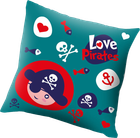 Подушка Kids Euroswan Love Pirates Синя 45 x 45 см (8435507824521)