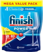 Tabletki do zmywarek Finish Power All in One Lemon 80 szt (5011417568217) 