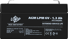 Акумуляторна батарея LogicPower AGM LPM 6V 1.3Ah (LP4157)