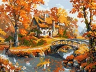 Картина за номерами Ранковий затишок ©art_selena_ua 30x40 KHO6356 Ідейка