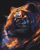 Картина за номерами BrushMe "Тигр Зодіак" 40х50см BS53691