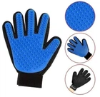 Перчатка для вычесывания шерсти True Touch, Тру Тач, Pet Glove, для кошек, собак, на правую руку, синяя