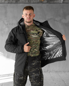 Тактическая зимняя куртка SoftShell Omni-Heat S черная (83226)