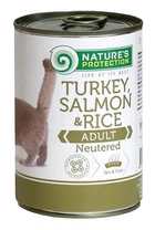 Влажный корм Nature's Protection Neutered Turkey, Salmon&Rice