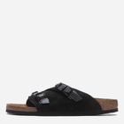 Klapki męskie skórzane Birkenstock 1026783 43 Czarne (4066648118688)