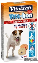 Мультивитаминный комплекс Vitakraft Vita-Bon для собак малых пород 5-10 кг таблетки 31 шт (4008239230683) - изображение 1